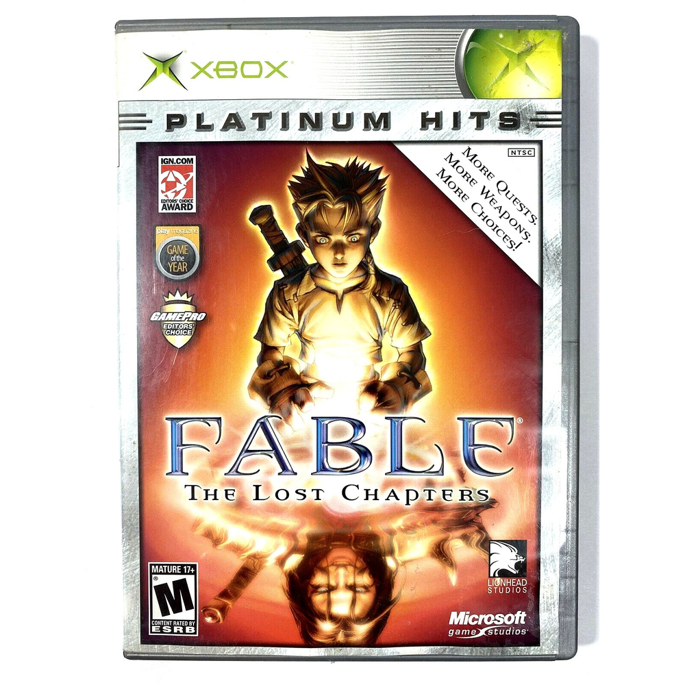 Fable: The Lost Chapters (Microsoft Xbox, 2004) Complete - Platinum Hits